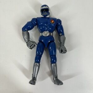 Trendmasters Masterbotix 1993 Power Bots Blue 7.5" Action Figure